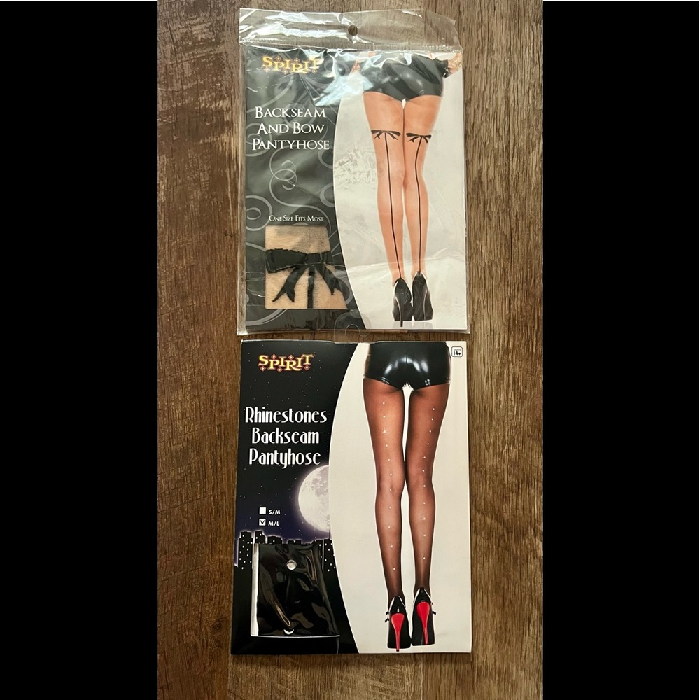 2 NWT Costume Pantyhose Bundle